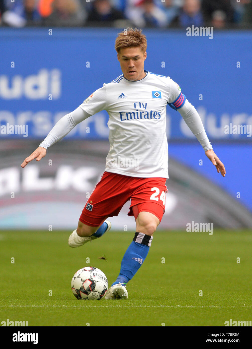 Hamburg, Deutschland. 04 Mai, 2019. Gotoku SAKAI (HH), Fußball 2. 1. Fussballbundesliga, 32. Spieltag, Hamburg Hamburg Hamburg (HH) - FC Ingolstadt 04 (IN) 0:3, am 04/05/2019 in Hamburg/Deutschland. € | Nutzung der weltweiten Kredit: dpa/Alamy leben Nachrichten Stockfoto