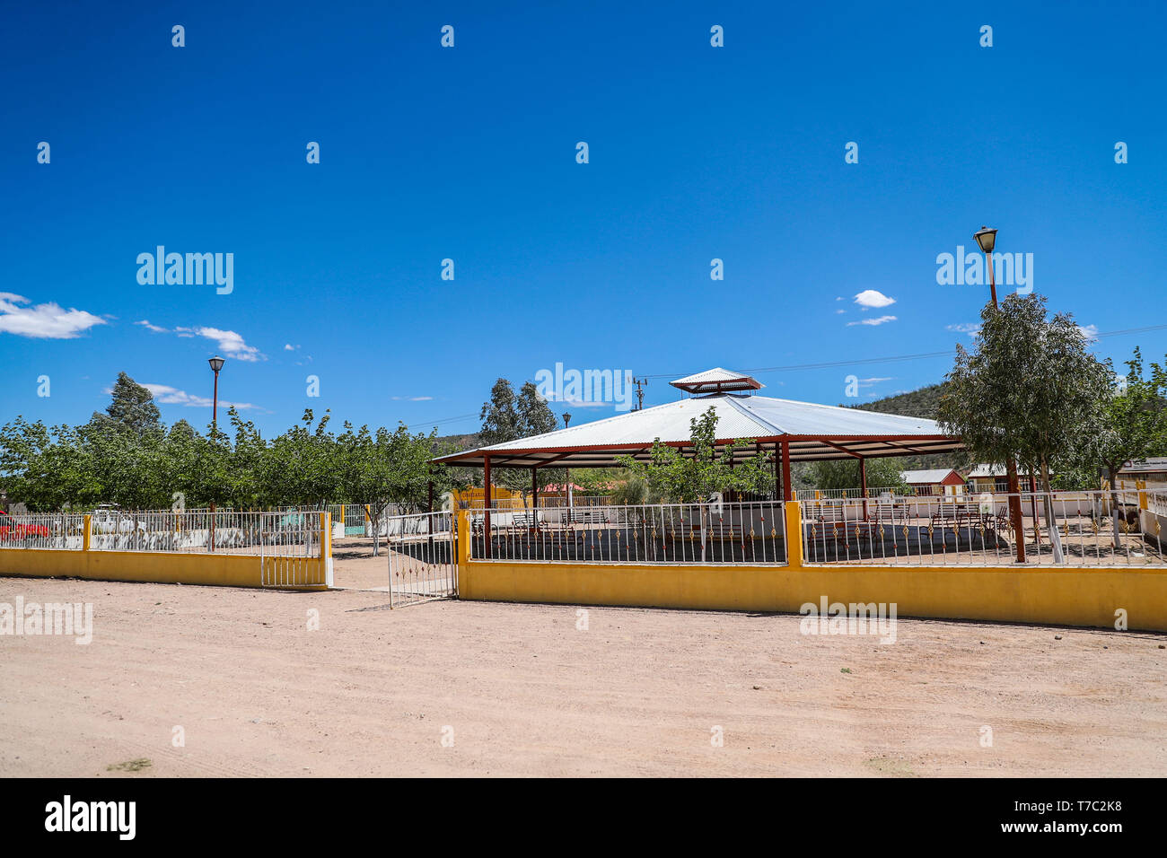 Plaza de cuquiarachi. Cuquiarachic. perteneciente al Municipio de Fronteras, Sonora. (Foto: LuisGutierrez/NortePhoto.com) plaza de cuquiarachi. Cuq Stockfoto