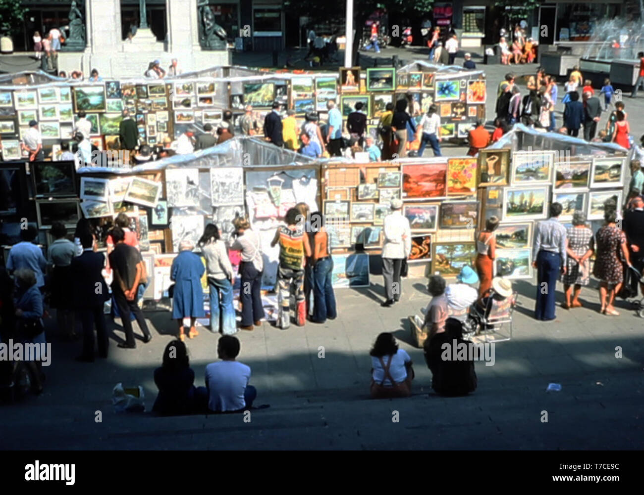 Bolton Kunstmarkt 1976 Stockfoto