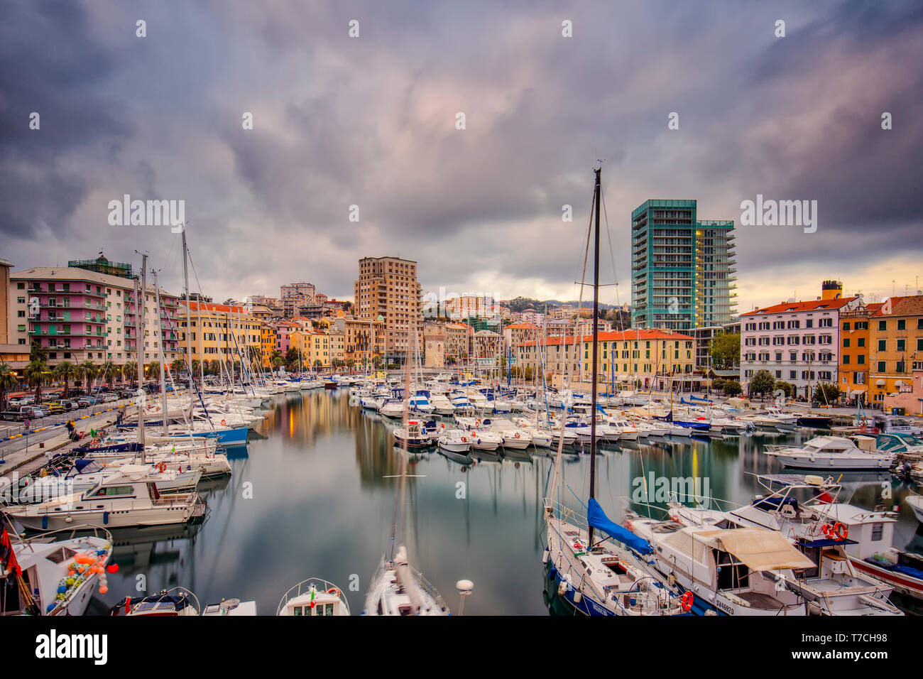 Italien Ligurien Savona - Das Dock Stockfoto
