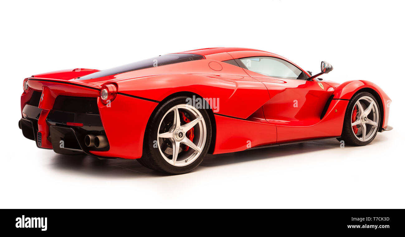 Roten Ferrari La Ferrari Stockfoto