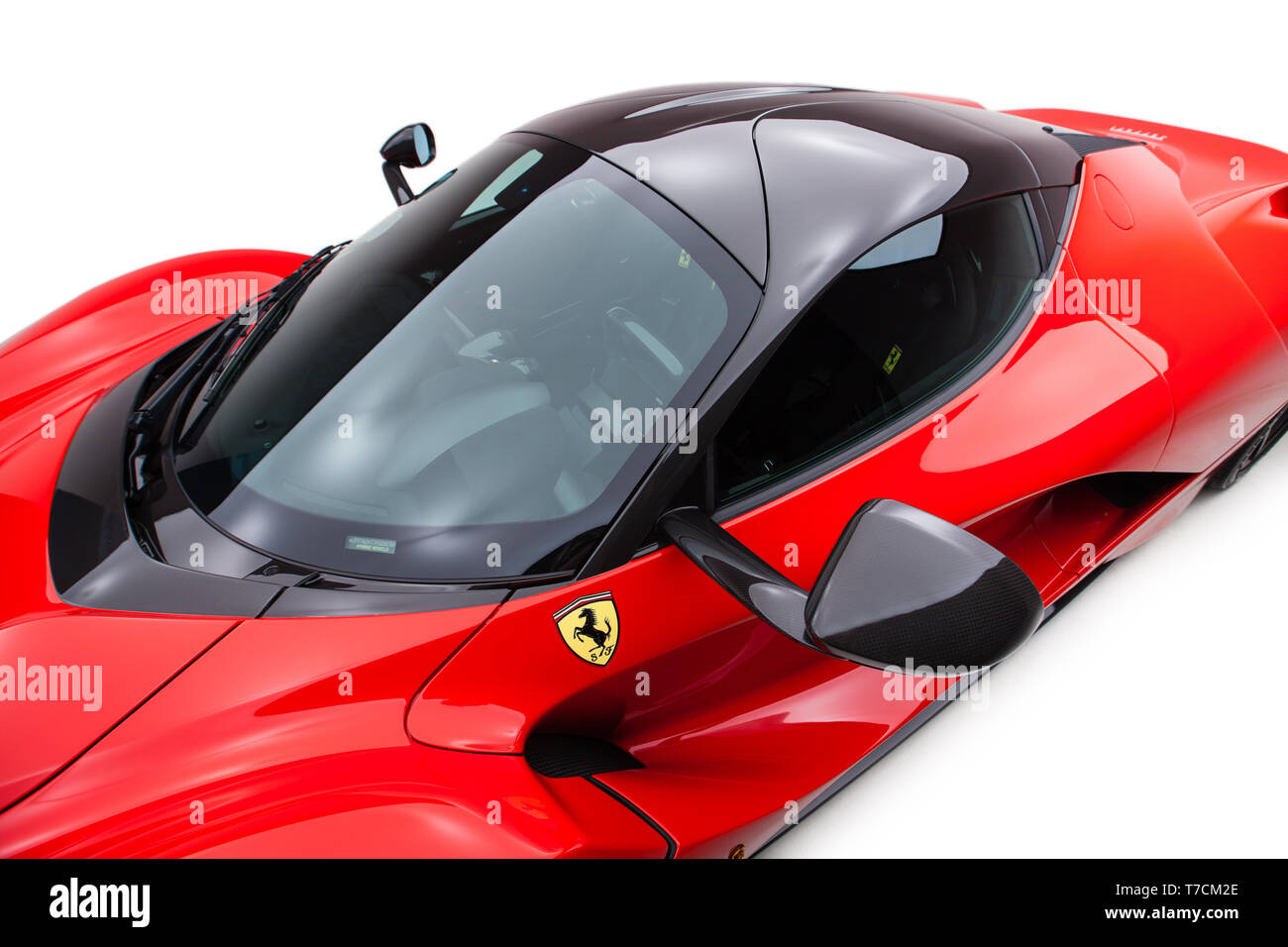 Roten Ferrari La Ferrari Stockfoto