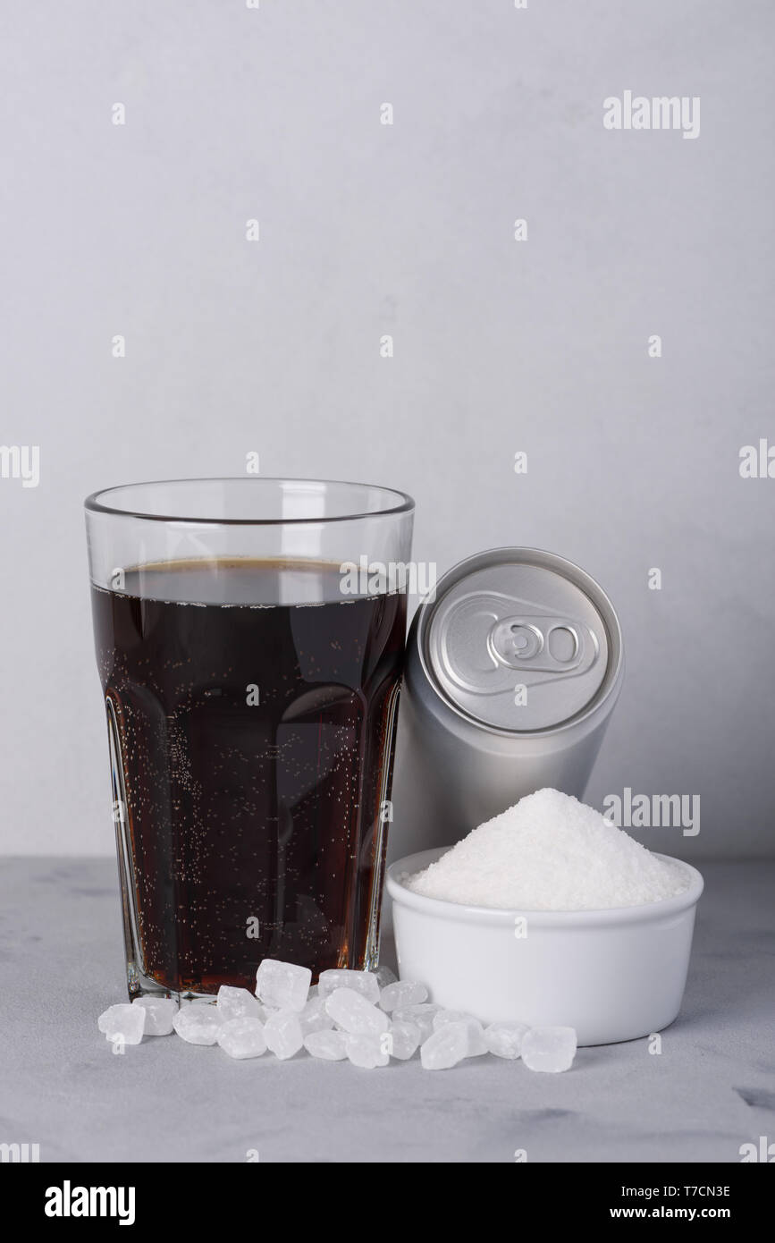 Zuckergehalt in süße Getränke Konzept Stockfoto