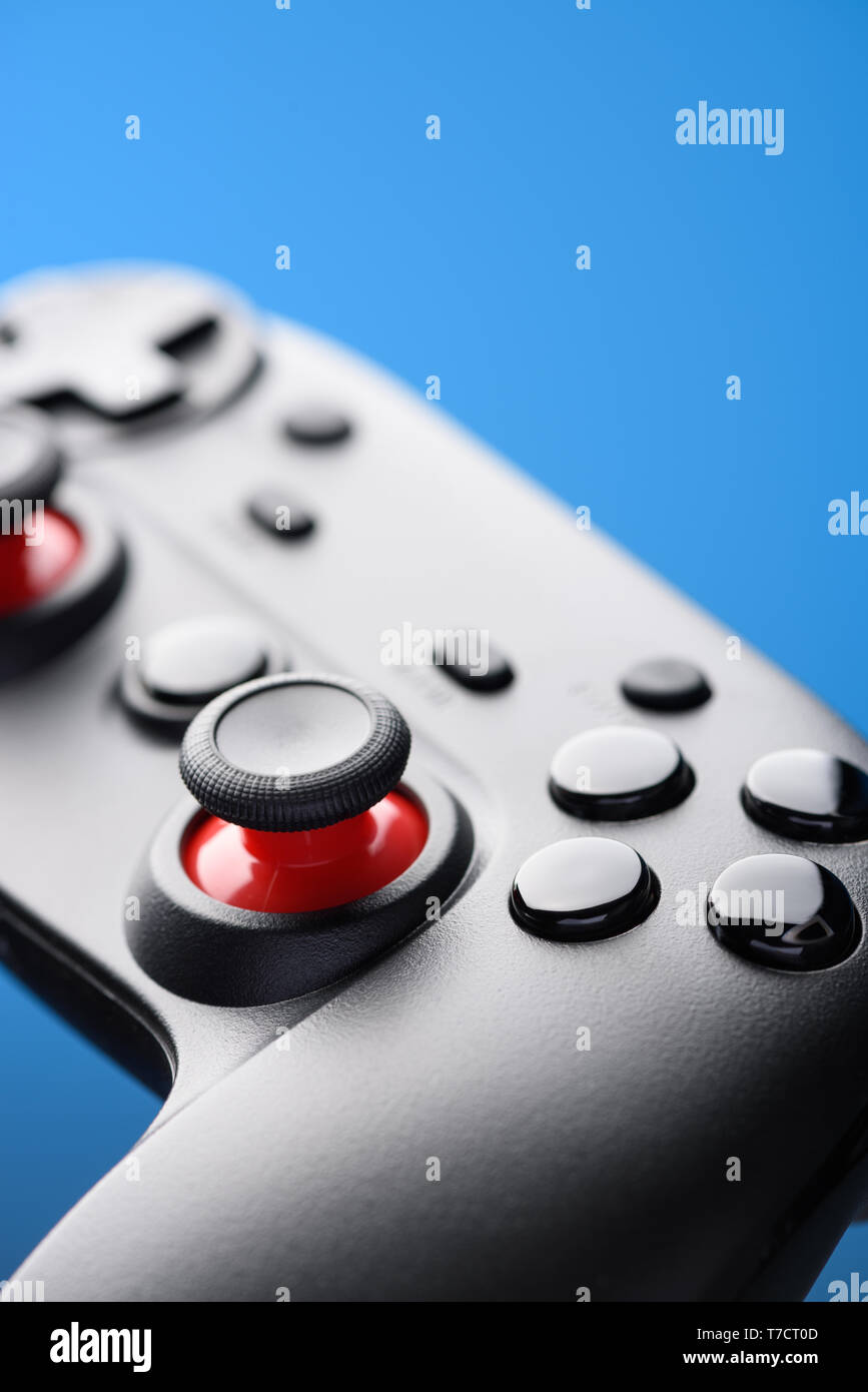 Game pad player Joystick. Video Game Controller. Stockfoto