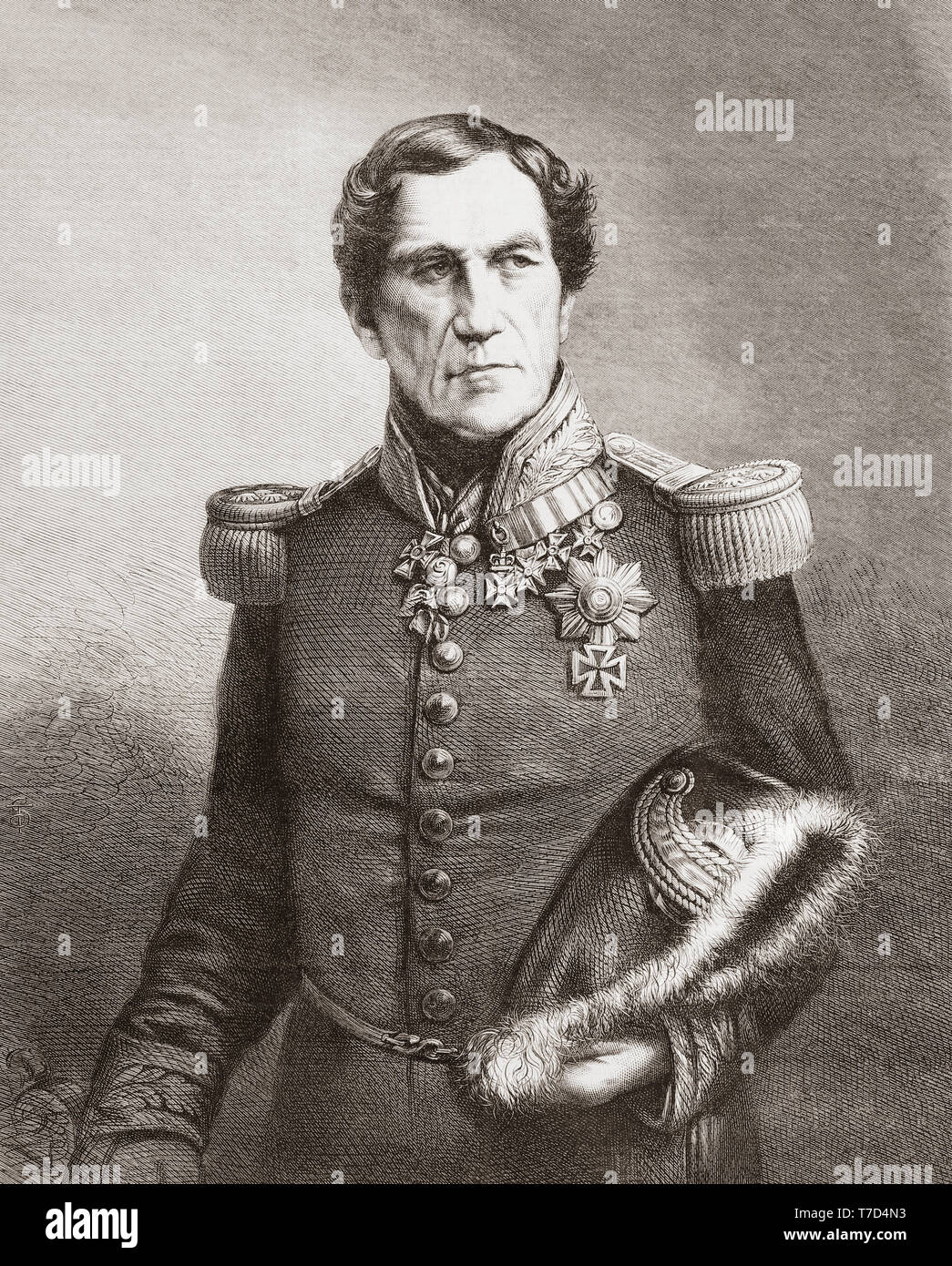 Leopold I., 1790 - 1865. Deutsche Fürst, der erste König der Belgier. Von der Illustrated London News, veröffentlicht 1865. Stockfoto
