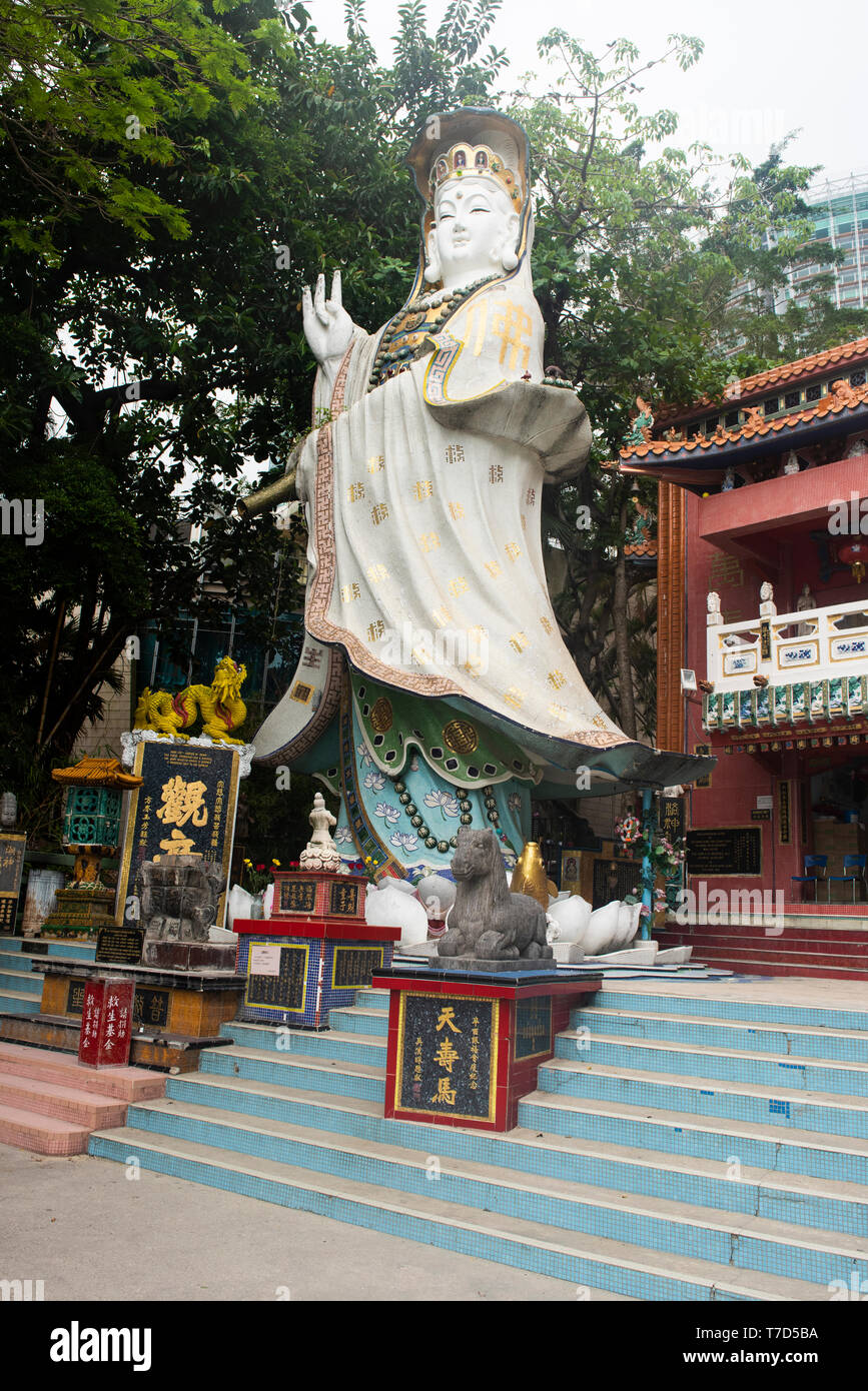 Statue in der Repulse Bay, Hong Kong Stockfoto