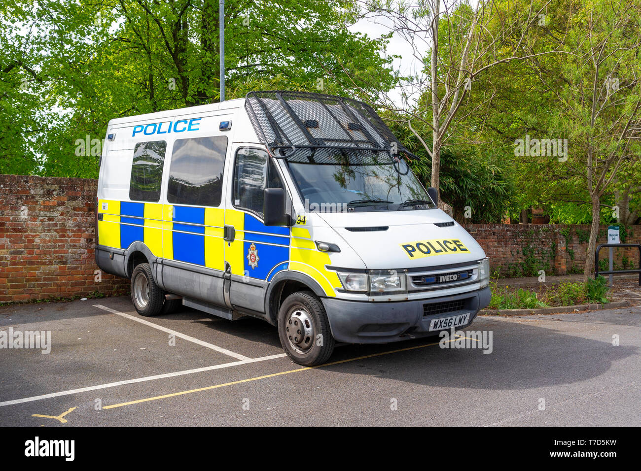 Wiltshire Polizeistreife Fahrzeug Stockfoto