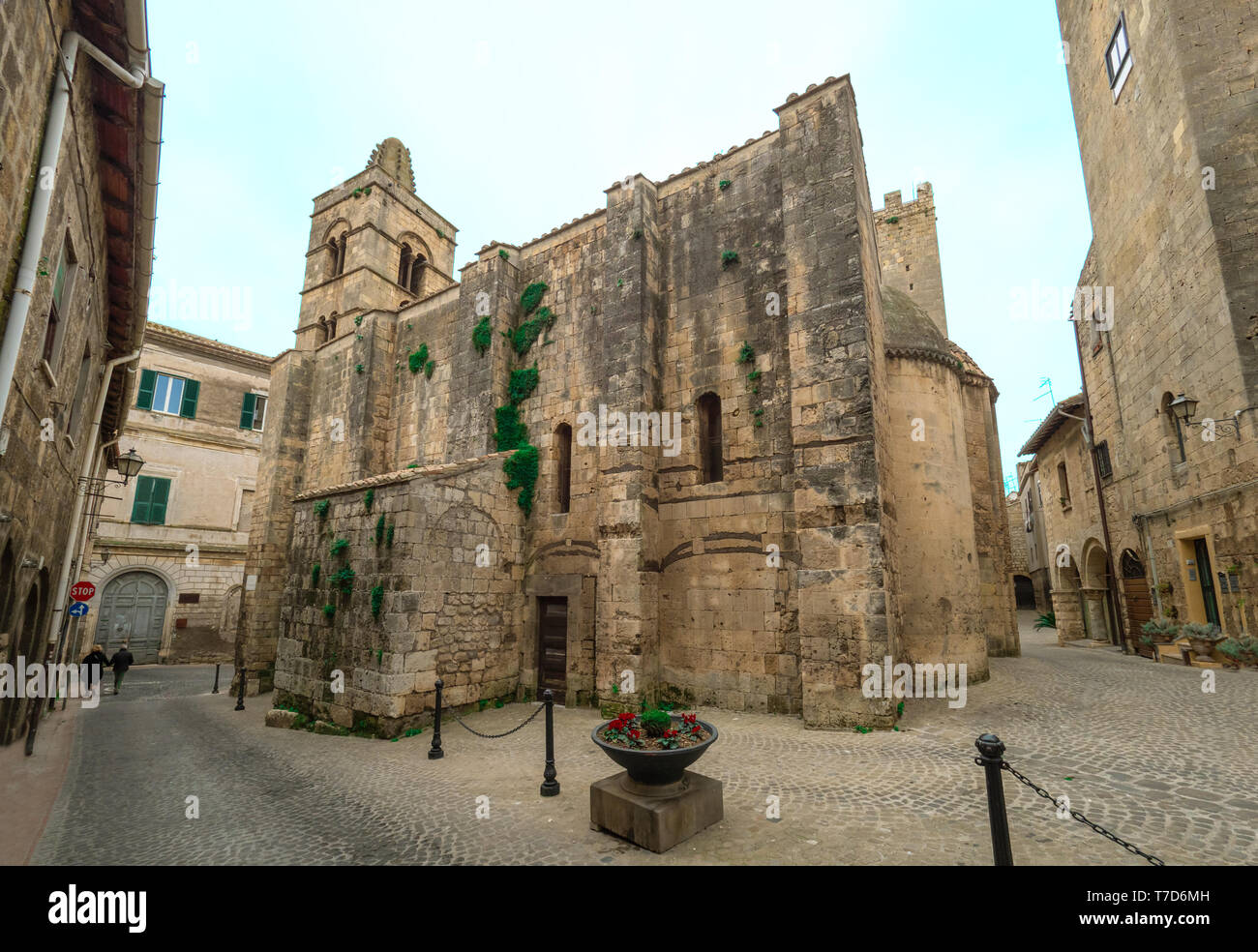 Tarquinia (Italien) - ein herrliches der Etrusker und der mittelalterlichen Stadt in der Provinz Viterbo, Region Latium. Es ist eine touristische Attraktion für viele Kirchen Stockfoto