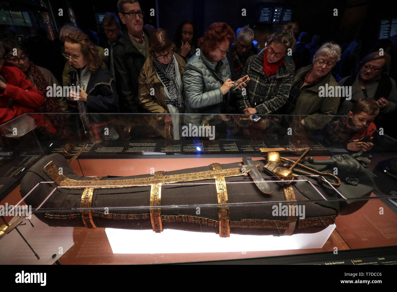 Tutanchamun, der Schatz des Pharao, Ausstellung Paris Stockfoto