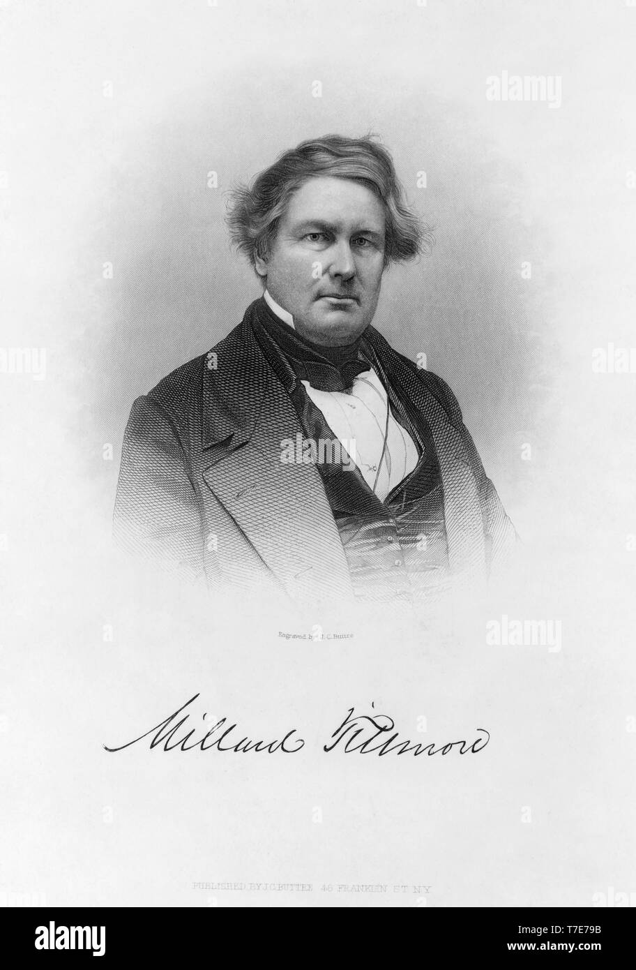 Millard Fillmore (1800-74), 13. Präsident der Vereinigten Staaten, graviert und veröffentlicht durch J.C. Buttre, 1877 Stockfoto