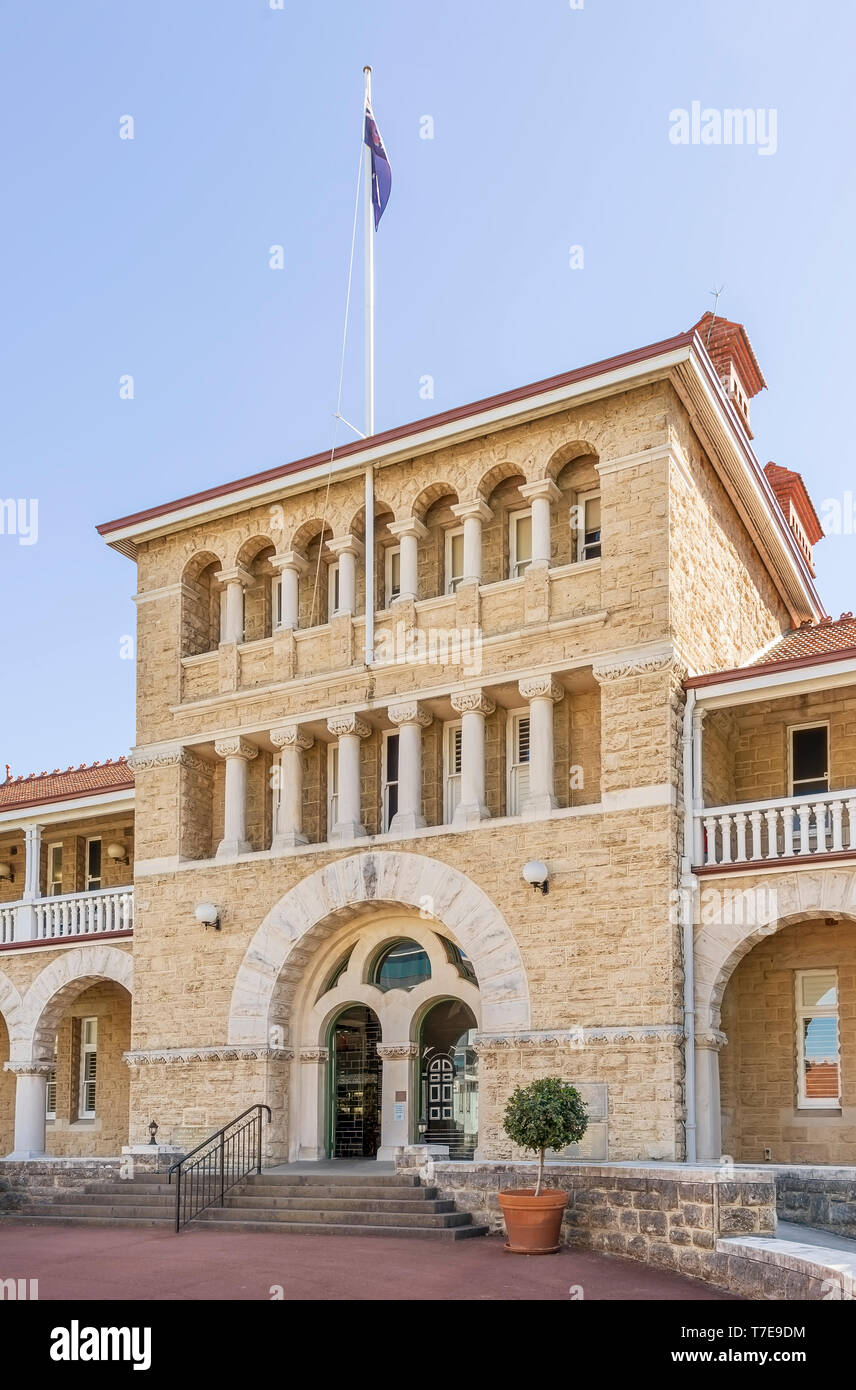 Die Minze Palast von Perth an einem schönen sonnigen Tag, Western Australia Stockfoto