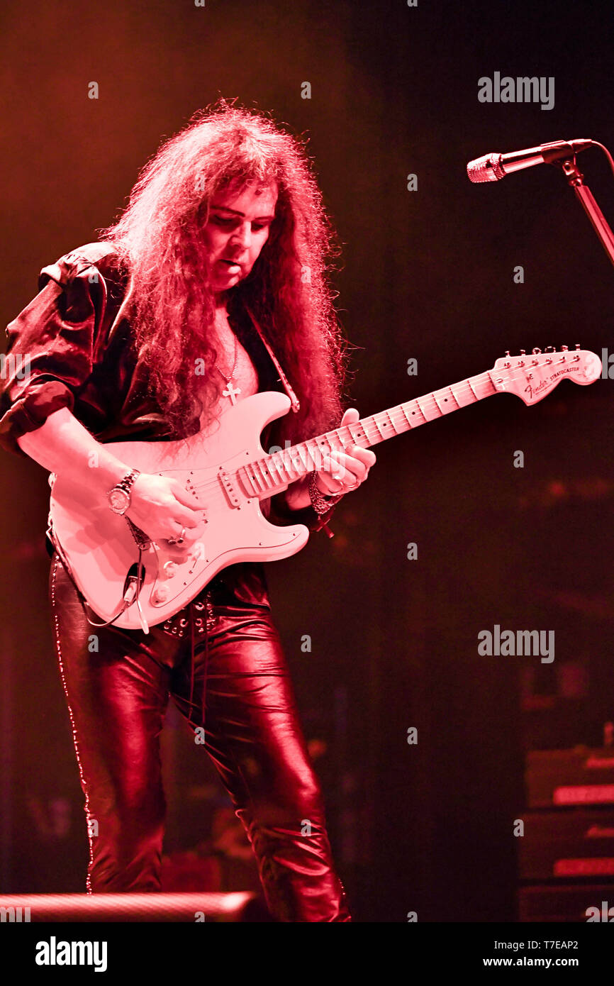 Mai 5, 2019 - Anaheim, CA, USA - Yngwie Malmsteen blaue Beleuchtung Tour im House of Blues in Anaheim CA. Am 5. Mai, 2019 (Bild: © Dave Safley/ZUMA Draht) Stockfoto