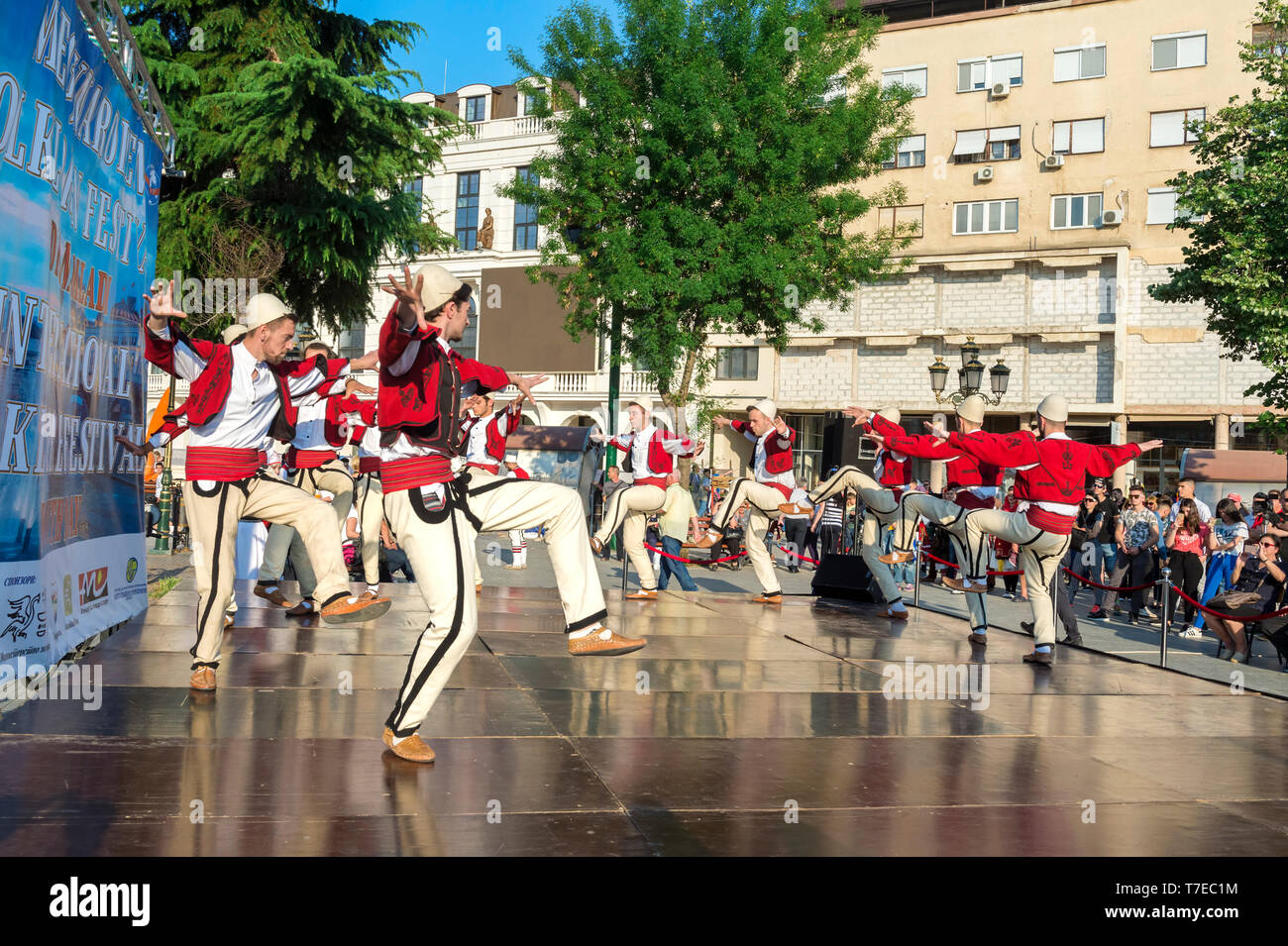 Internationale Folklore Festival, Weltjugendtag, Skopje, Mazedonien Stockfoto
