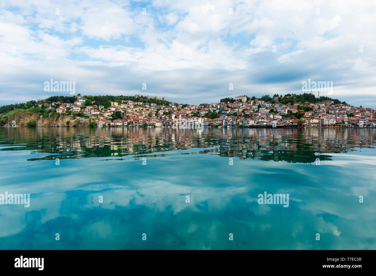 Alte Stadt Ohrid, Ohrid, Mazedonien Stockfoto