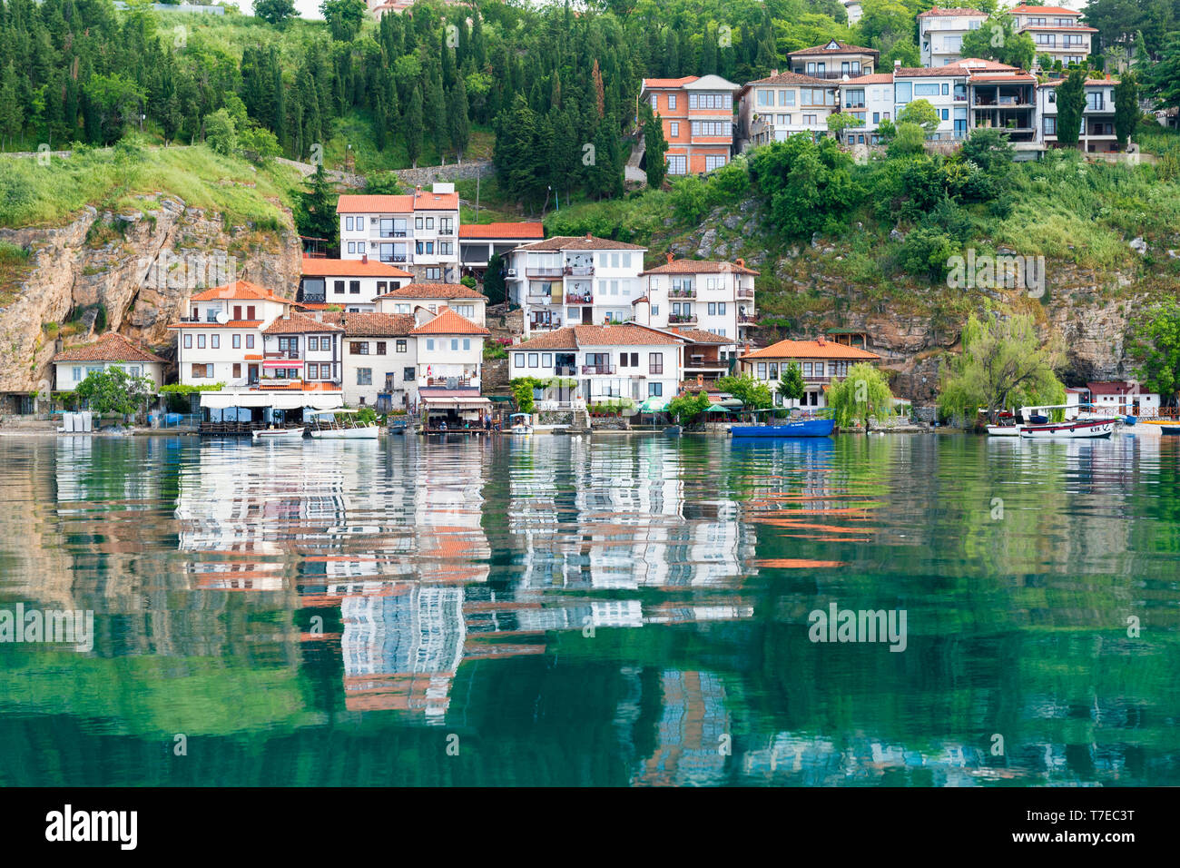 Alte Stadt Ohrid, Ohrid, Mazedonien Stockfoto