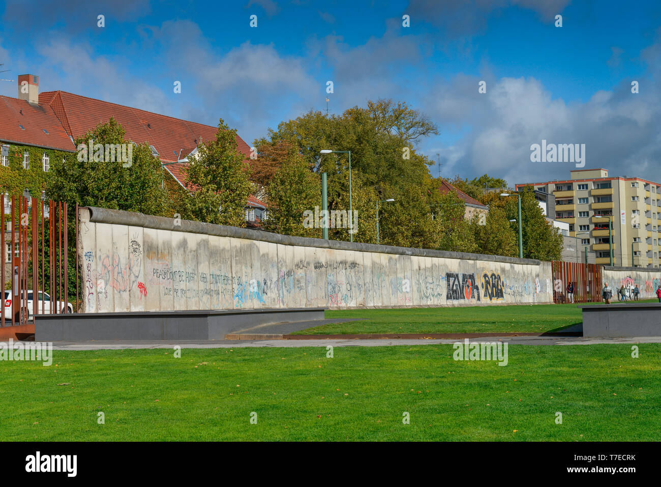 Gedenkstaette Berliner Mauer, Bernauer Straße, Mitte, Berlin, Deutschland Stockfoto