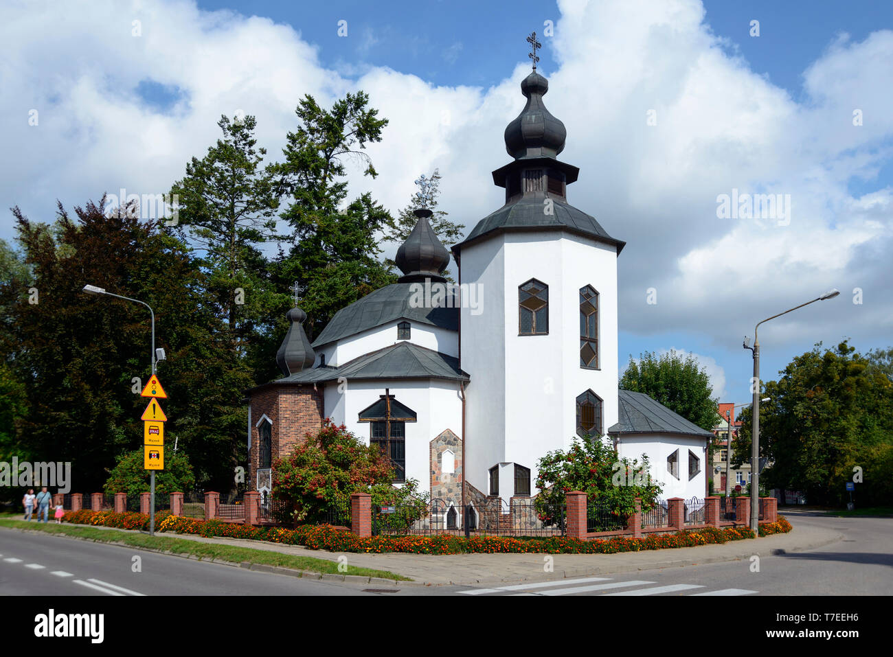 Kirche, Gizycko, Ermland Masuren, Polen Stockfoto