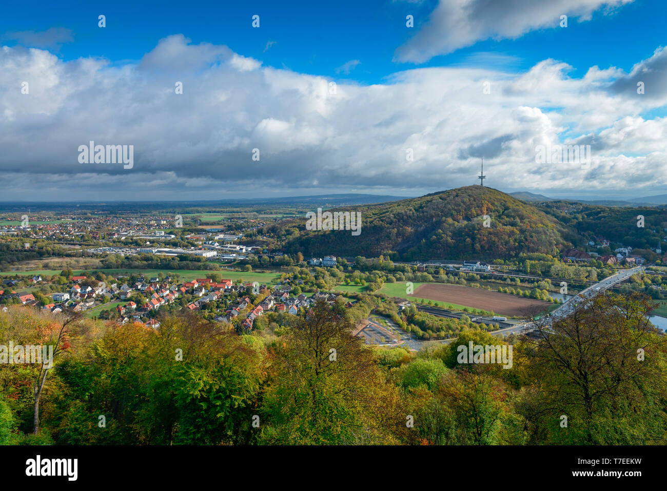 Porta Westfalica, Kreis Minden-Luebbecke,, 92660 Stockfoto