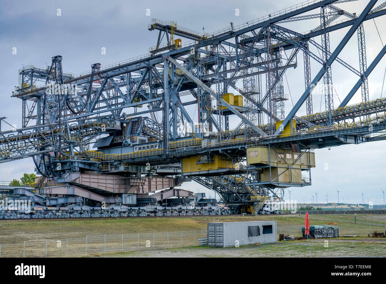 Besucherbergwerk F60 Lichterfeld Abraumfoerderbruecke, Landkreis Elbe-Elster, Brandenburg, Deutschland Stockfoto