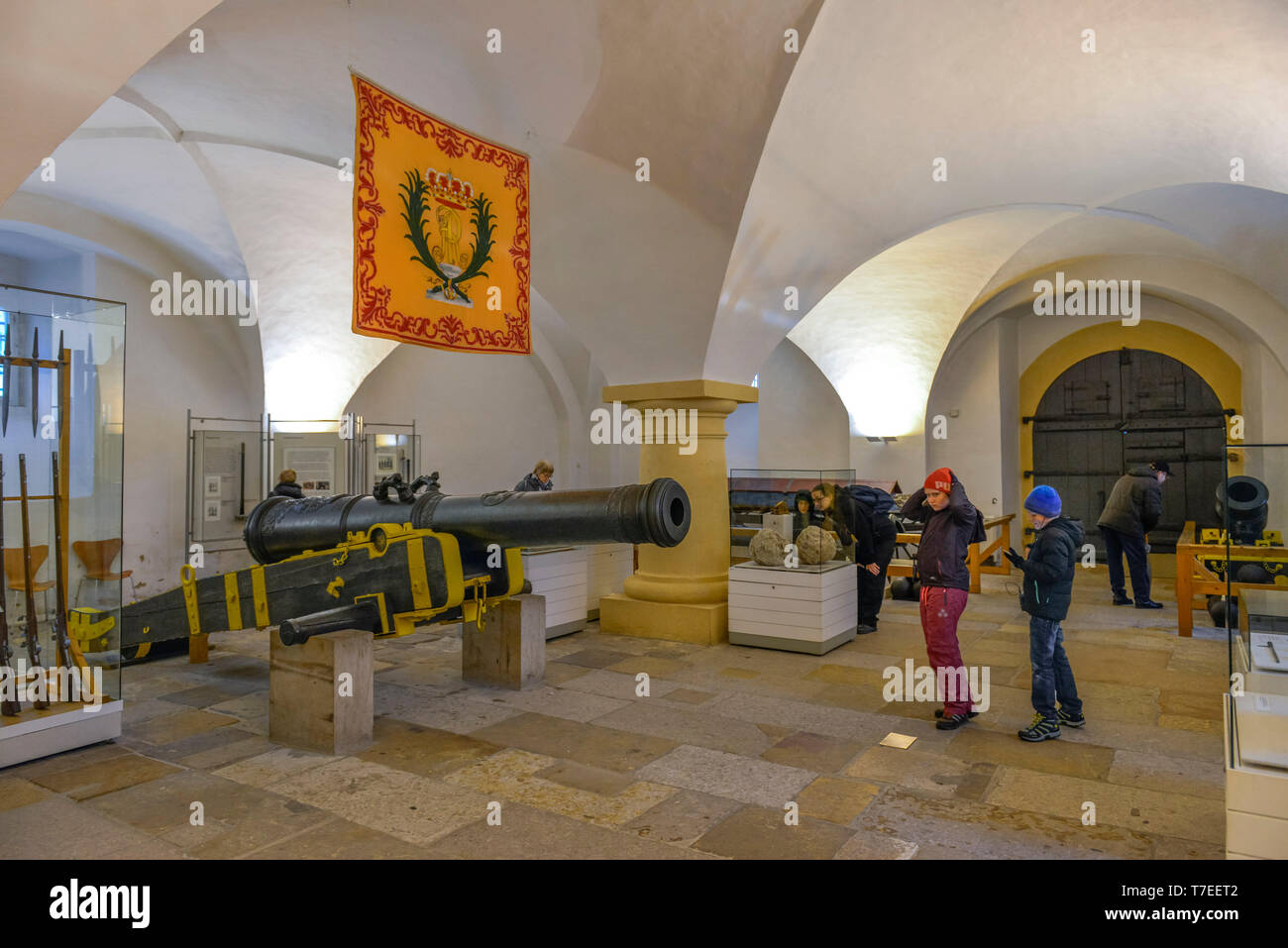 Marstall, Burg Königstein, Saechsischen Schweiz, Sachsen, Deutschland, Burg K÷Königstein Stockfoto