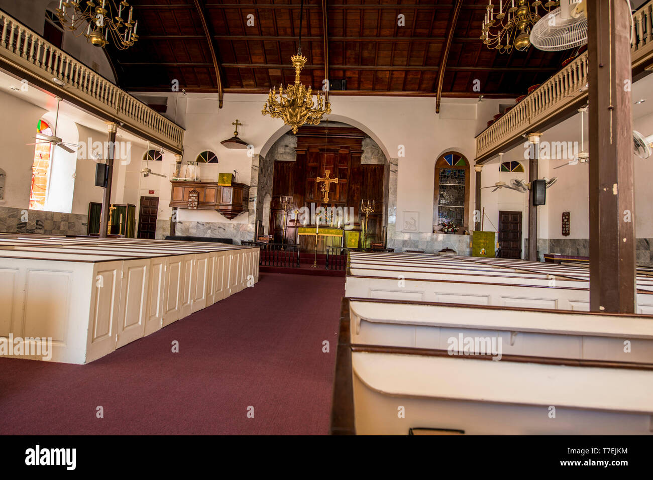 Historic Frederick Lutheran Church, Charlotte Amalie, St. Thomas, US Virgin Islands. Stockfoto
