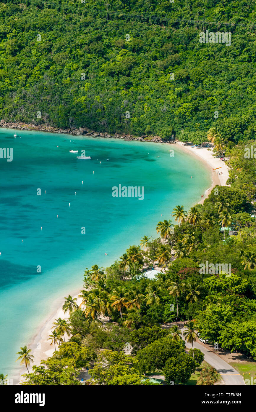 Magens Bay Beach, St. Thomas, US Virgin Islands. Stockfoto