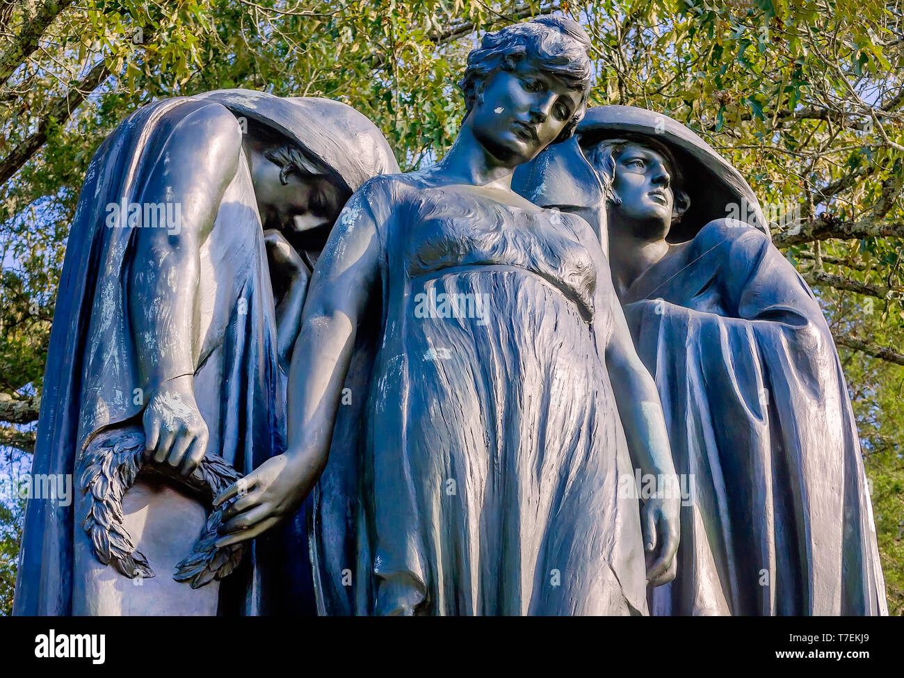 Ein Confederate Memorial zu "Der verlorene Sache" dargestellt, in Silo National Military Park, Sept. 21, 2016, in Silo, Tennessee ist. Stockfoto