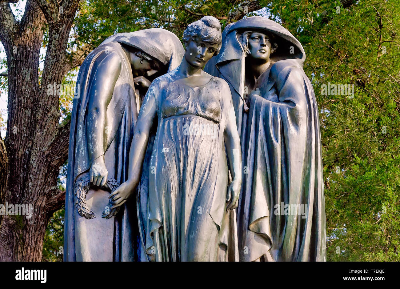 Ein Confederate Memorial zu "Der verlorene Sache" dargestellt, in Silo National Military Park, Sept. 21, 2016, in Silo, Tennessee ist. Stockfoto