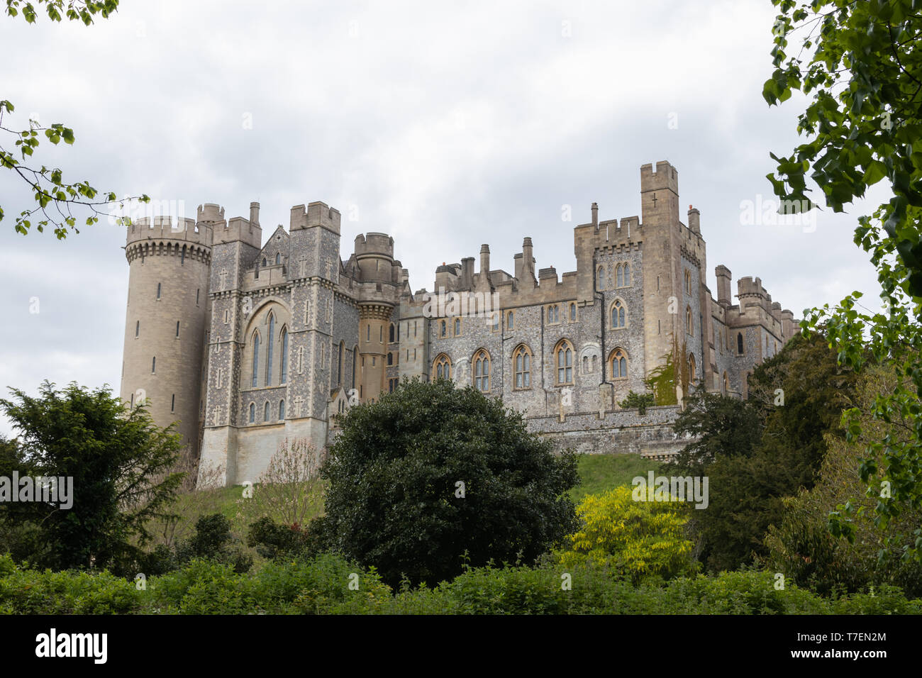 Arundel Castle, ein typisches englisches Schloss Stockfoto