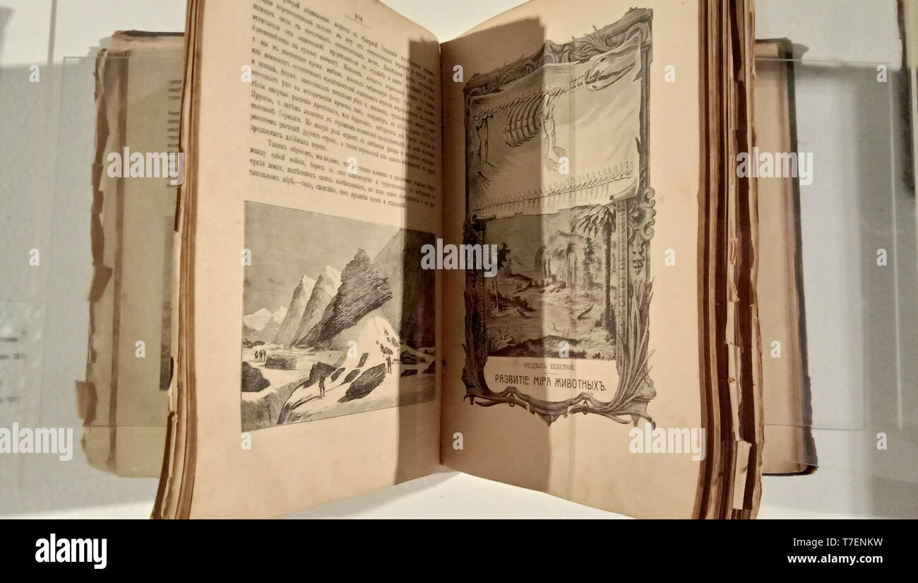 Eine alte, lithographischen Veröffentlichung, Anfang des 20. Jahrhunderts, das Studium der Natur der Länder. Dargestellt, Wälder und Berge. Stockfoto