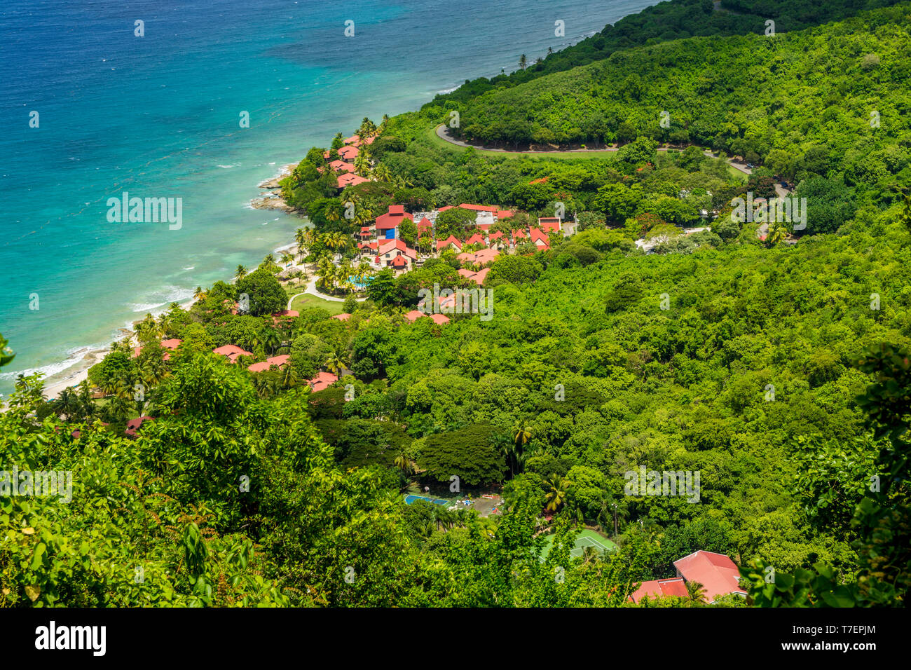 Karambolen Beach Resort, St. Croix, US Virgin Islands. Stockfoto