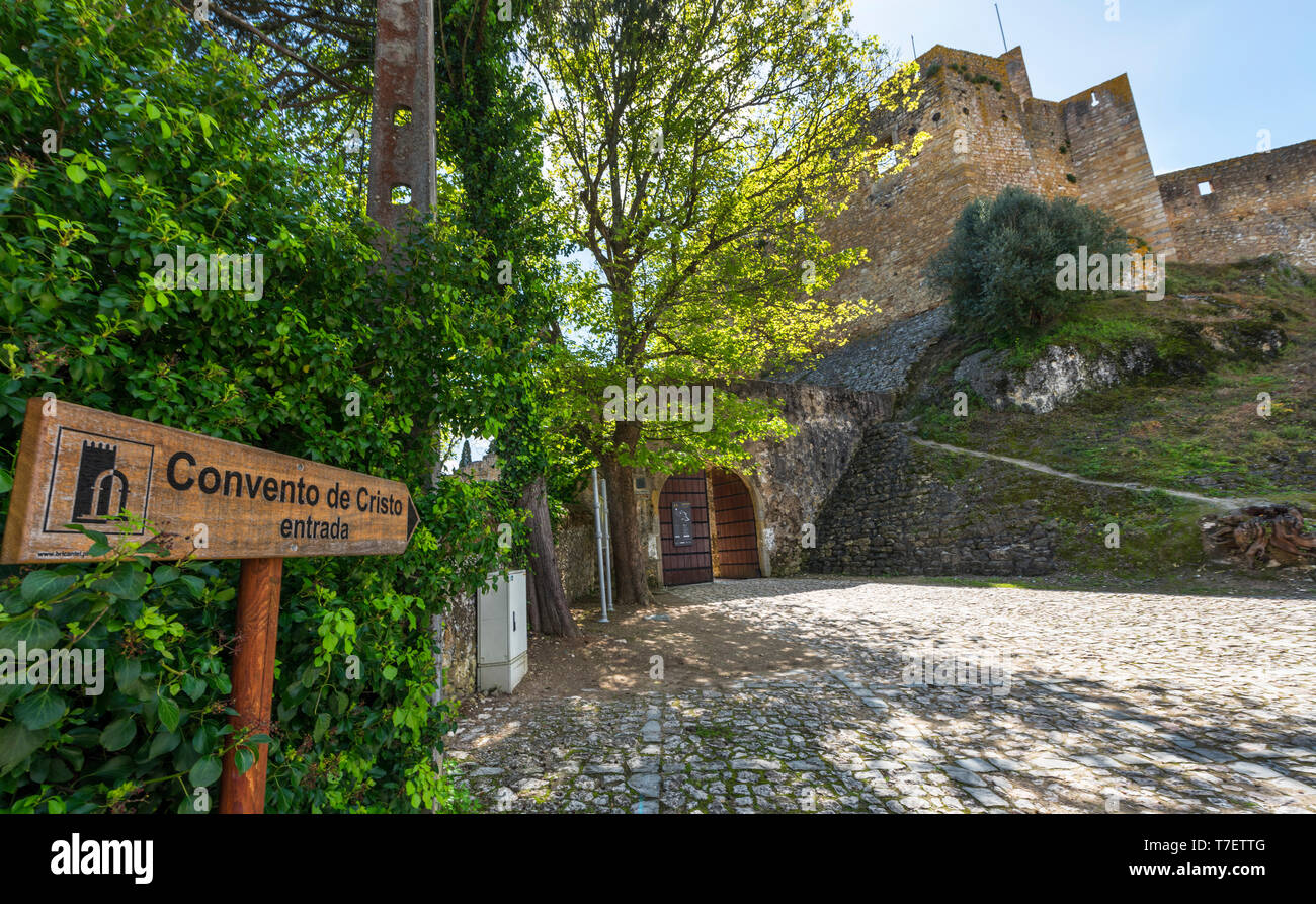 Blick auf das Kloster von Christus. Tomar, Portugal Stockfoto