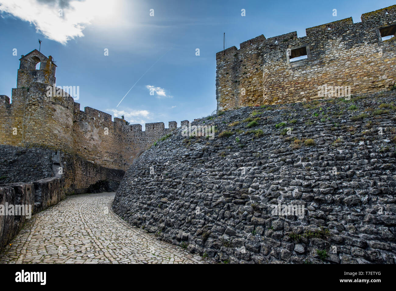 Blick auf das Kloster von Christus. Tomar, Portugal Stockfoto