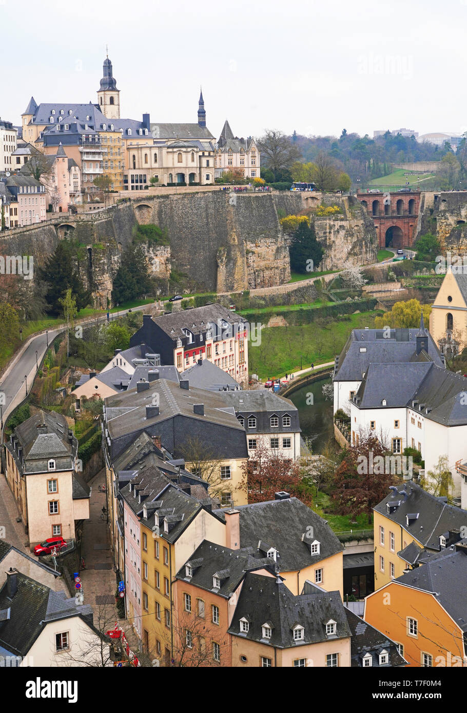 Luxemburg, Blick auf die Stadt Stockfoto
