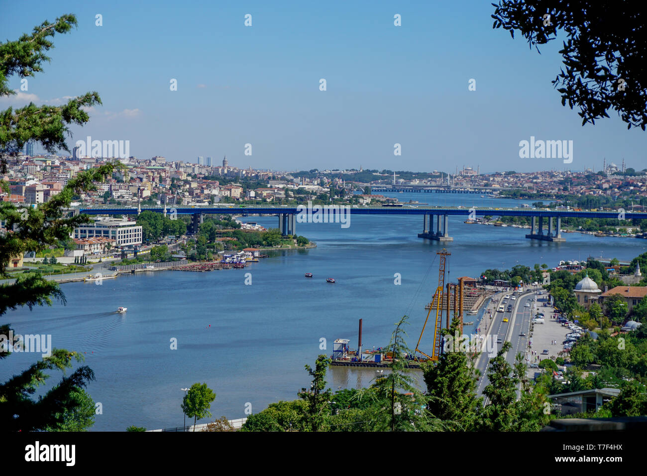 Halic Istanbul Galata Brücke Golden Horn Stockfoto