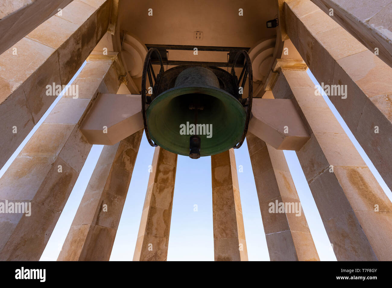 Malta, Malta, Valletta, Belagerung Bell War Memorial Stockfoto