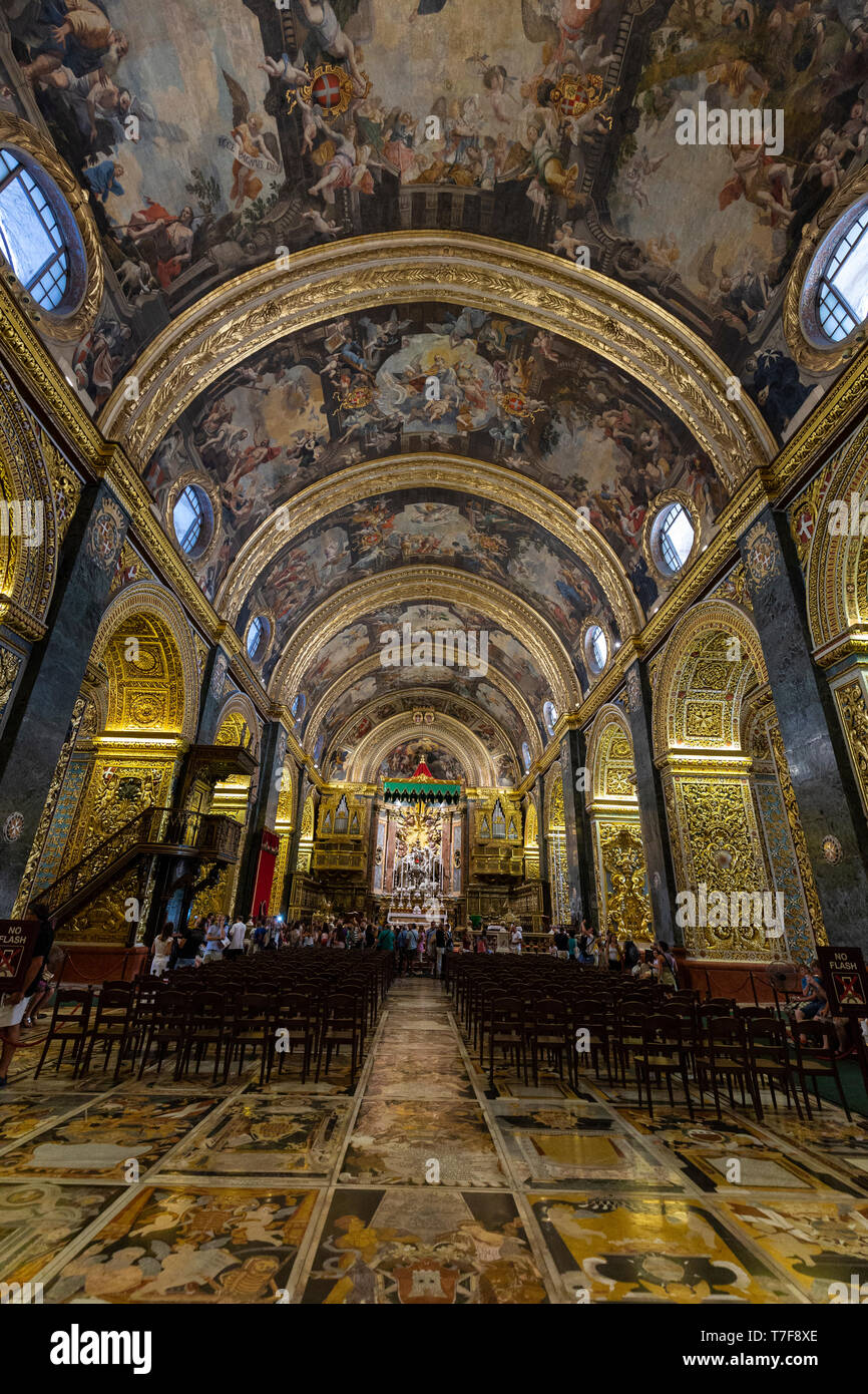 Malta, Malta, Valletta, St John's Co-Cathedral Stockfoto
