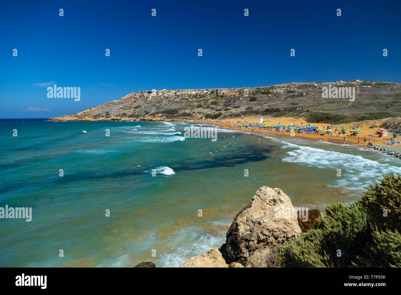 Malta, Gozo, Ramla Bay Stockfoto