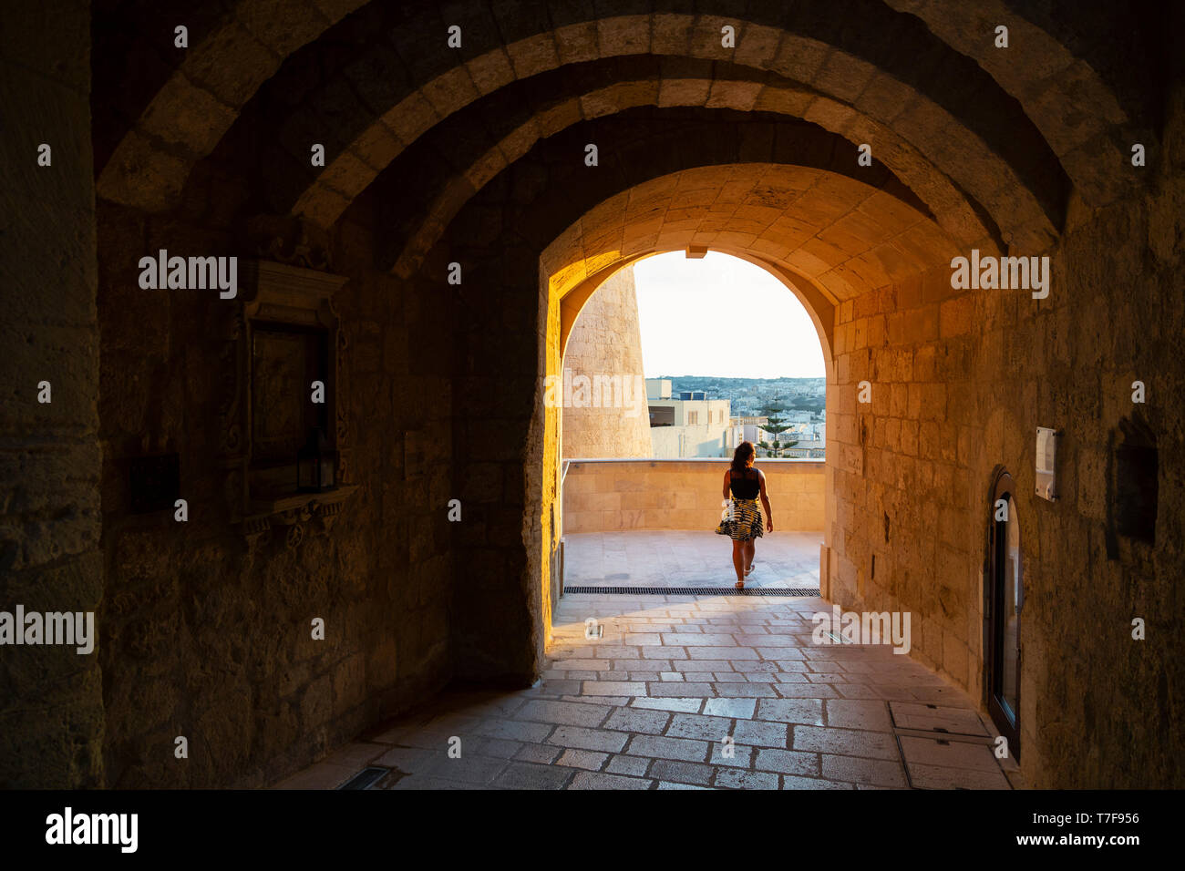 Malta, Gozo, Victoria (Rabat), alte Zitadelle (MR) Stockfoto