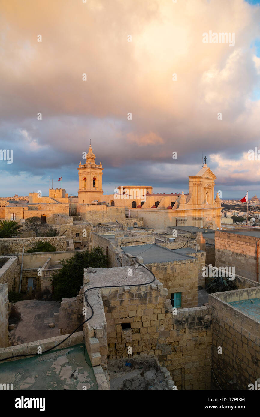 Malta, Gozo, Victoria (Rabat), alte Zitadelle Stockfoto