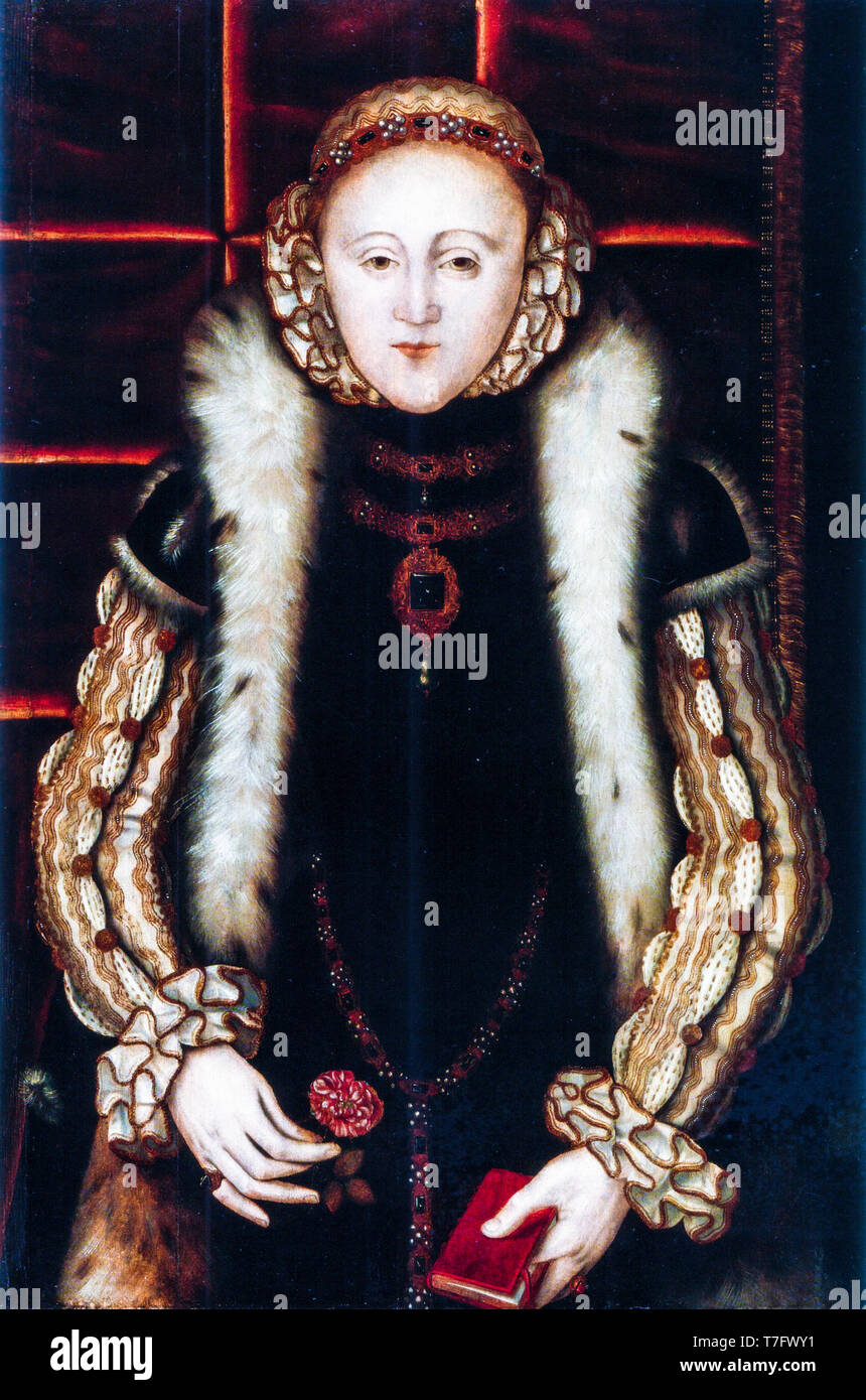 Elisabeth I. von England (1533-1603), Porträt Malerei, unbekannter Künstler, Englisch Schule, C. 1560 Stockfoto