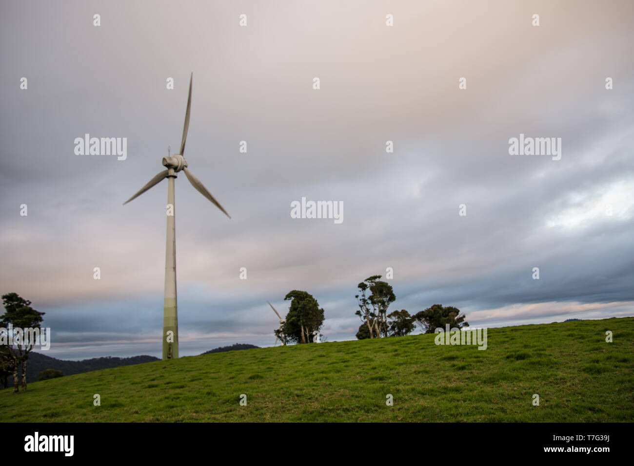 Windpark Stockfoto