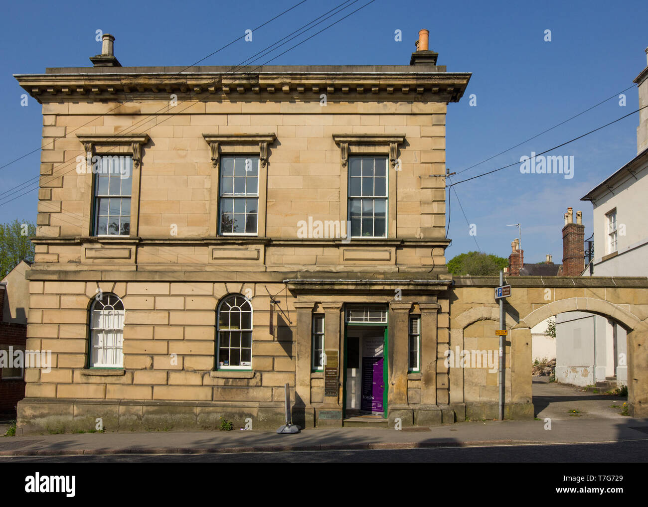 Formale Gebäude im Wirksworth Stadt, Derbyshire Peak District DE Stockfoto