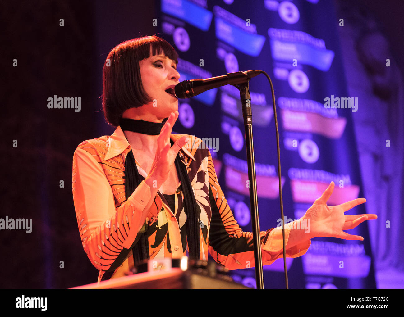 Corinne Drewery von Swing Out Sister durchführen am Cheltenham Jazz Festival, 5. Mai 2019 Stockfoto