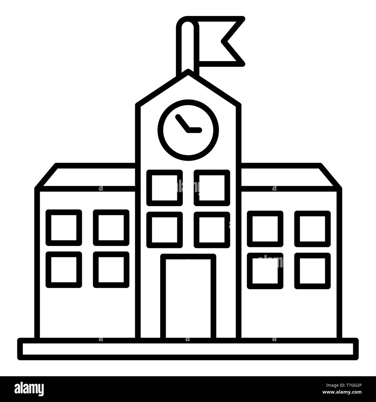 Schule, Vector Illustration, Bildung Übersicht Stockfoto