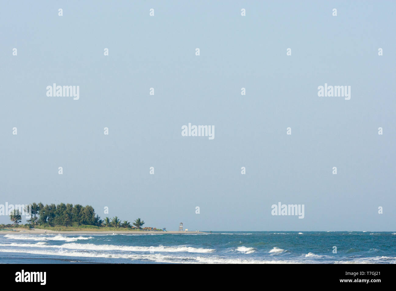 Der Atlantik Küste von Gambia Stockfoto
