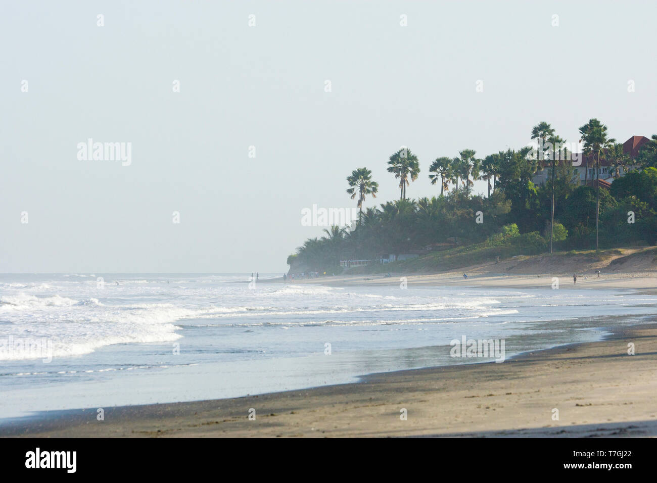Der Atlantik Küste von Gambia Stockfoto