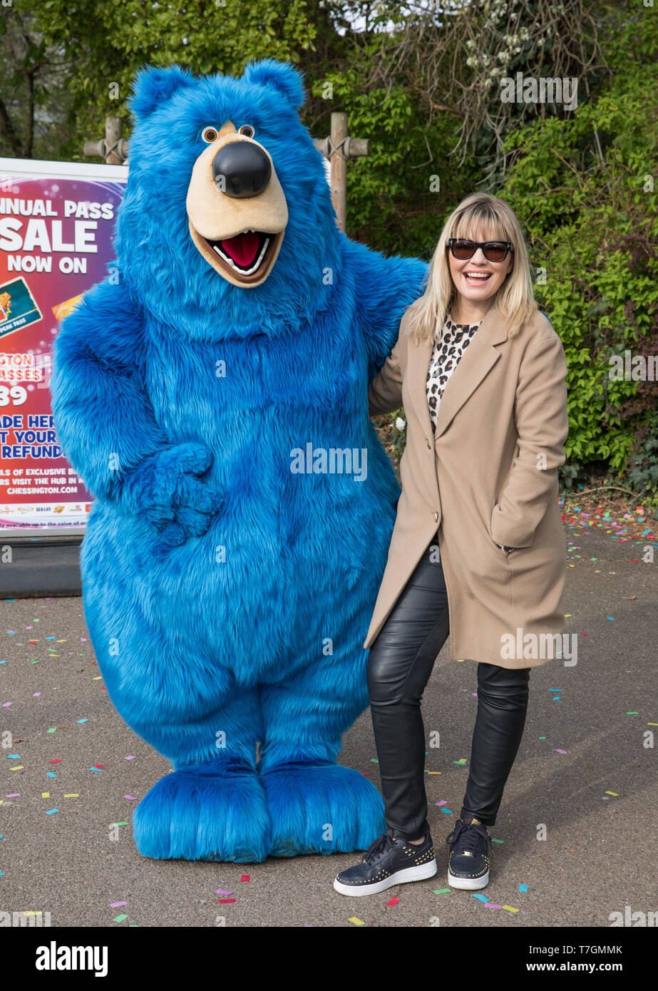 Celebrity Ankünfte für WUNDER PARK @ Chessington World Of Adventures Resort mit: Kate Thorton Wo: London, Vereinigtes Königreich, wenn: 06 Apr 2019 Credit: Phil Lewis/WENN.com Stockfoto