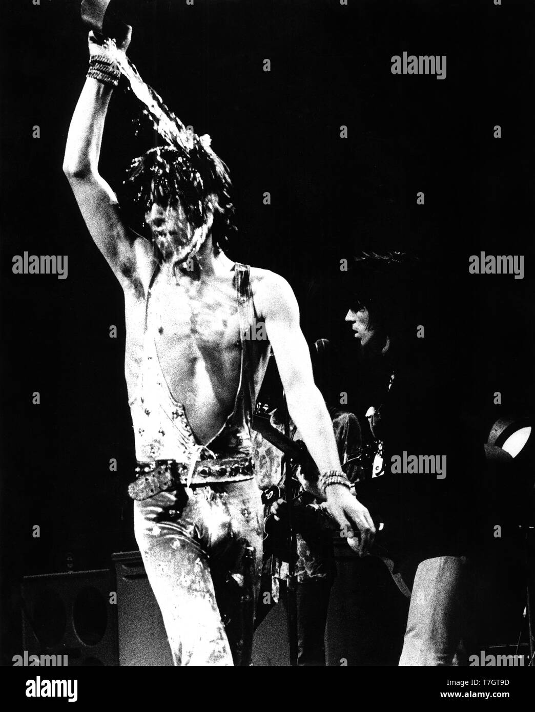 Rotterdam Ahoy Rotterdam, Niederlande - 1976, (Foto Gijsbert Hanekroot) *** Local Caption *** Rolling Stones die Rolling Stones Stockfoto