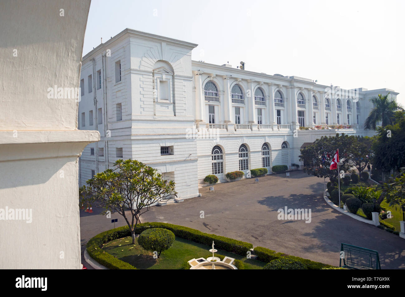 Maidens Hotel Delhi, Indien. Im Jahre 1903 als eines der ersten Hotels von Delhi und anerkannt als ein Erbe Hotel 1994 gegründet. Stockfoto